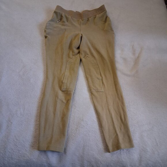 Tuff Rider Women's Size 30 Beige Cotton Schoolers Pull On Breeches - Picture 2 of 11